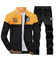 Autumn Fashion Men's 2 pcs Tracksuits Long Sleeve Sports Casual Suits Customized Men Baseball Style Tracksuits
Autumn Fashion Men's 2 pcs Tracksuits Long Sleeve Sports Casual Suits Customized Men Baseball Style Tracksuits