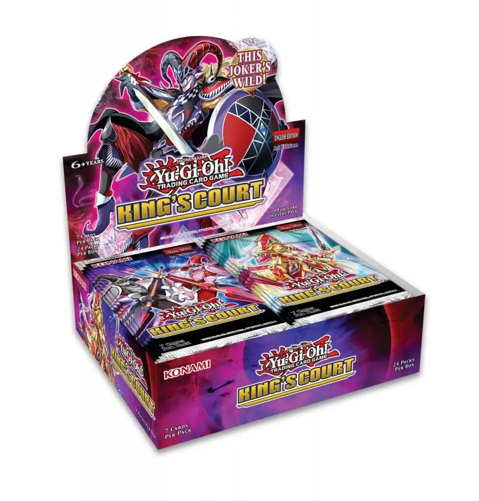 Konami YuGiOh! King's Court KICO Booster Box English 1ST EDITION Unopened Factory Sealed, Colorful
Konami YuGiOh! King's Court KICO Booster Box English 1ST EDITION Unopened Factory Sealed, Colorful