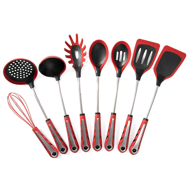 Silicone Cooking Utensil 8 Pcs Kitchen Utensils Set Stainless Steel Silicone Utensil Set, Siliver
Silicone Cooking Utensil 8 Pcs Kitchen Utensils Set Stainless Steel Silicone Utensil Set, Siliver
