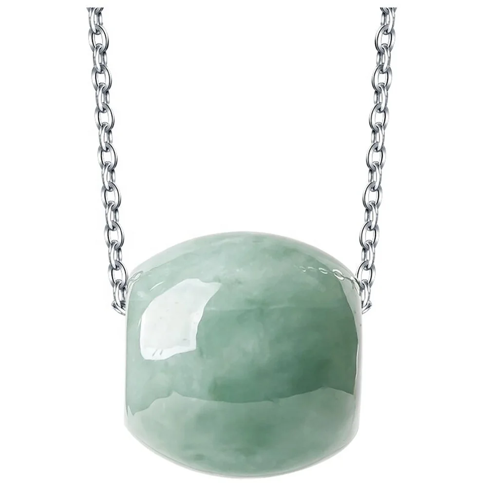 Jade Pendant With 925 Silver Chain Necklace Sterling Silver Jewelry Pendant Gifts For Women Teens, Green
Jade Pendant With 925 Silver Chain Necklace Sterling Silver Jewelry Pendant Gifts For Women Teens, Green