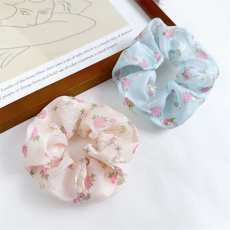 MIO Sweet Spring Summer Hot Selling Hair Scrunchies Floral Pattern Embroidered Flower Hair Holder Lady Girls Accessories
MIO Sweet Spring Summer Hot Selling Hair Scrunchies Floral Pattern Embroidered Flower Hair Holder Lady Girls Accessories