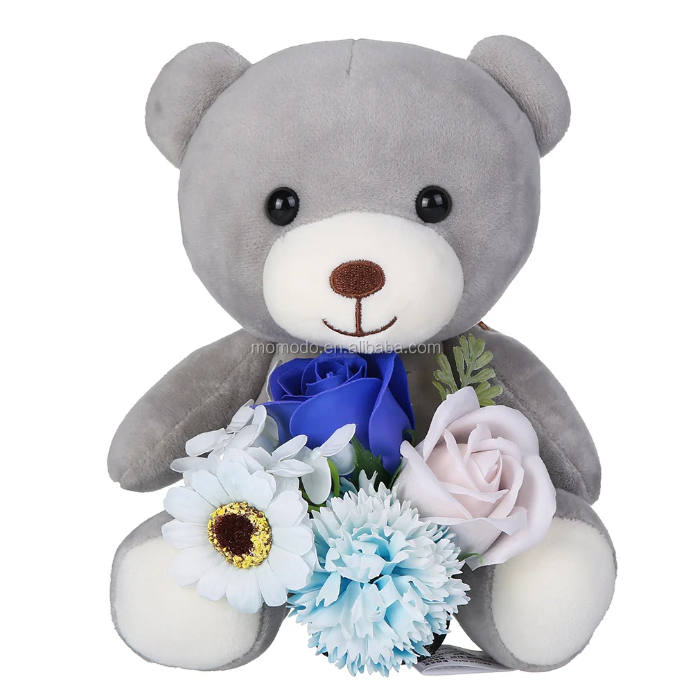 new arrival valentines day gifts custom plush grey teddy bear