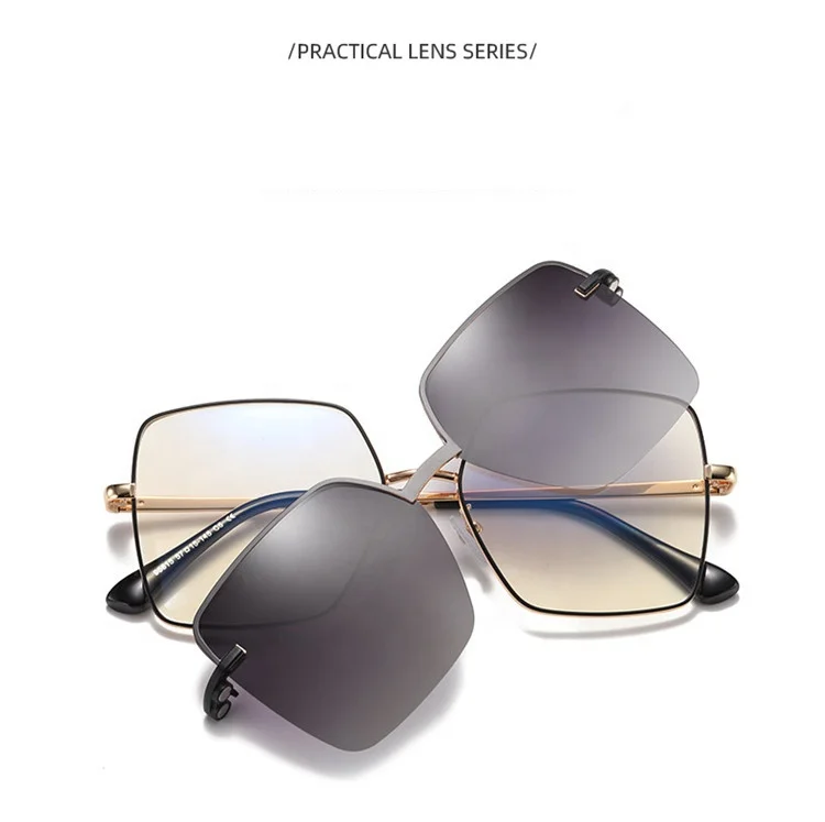 2023 Adult square frame Eyeglasses clip-on sunglasses safety sunglasses blue light uv400 blocking italian metal glasses frame
2023 Adult square frame Eyeglasses clip-on sunglasses safety sunglasses blue light uv400 blocking italian metal glasses frame