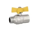 Brass Gas Ball Valve with Butterfly Handle 1/2"-1"