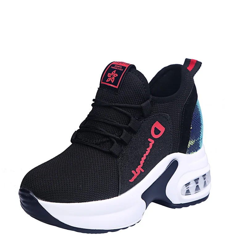 Summer Sexy Ladies Heel Platform Sneakers Air Cushion Comfortable Boots Women Shoes Heel, Black+white, black+red
Summer Sexy Ladies Heel Platform Sneakers Air Cushion Comfortable Boots Women Shoes Heel, Black+white, black+red