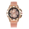 Fashion alloy strap minimalist watch personalized design universal net belt women wrist watch