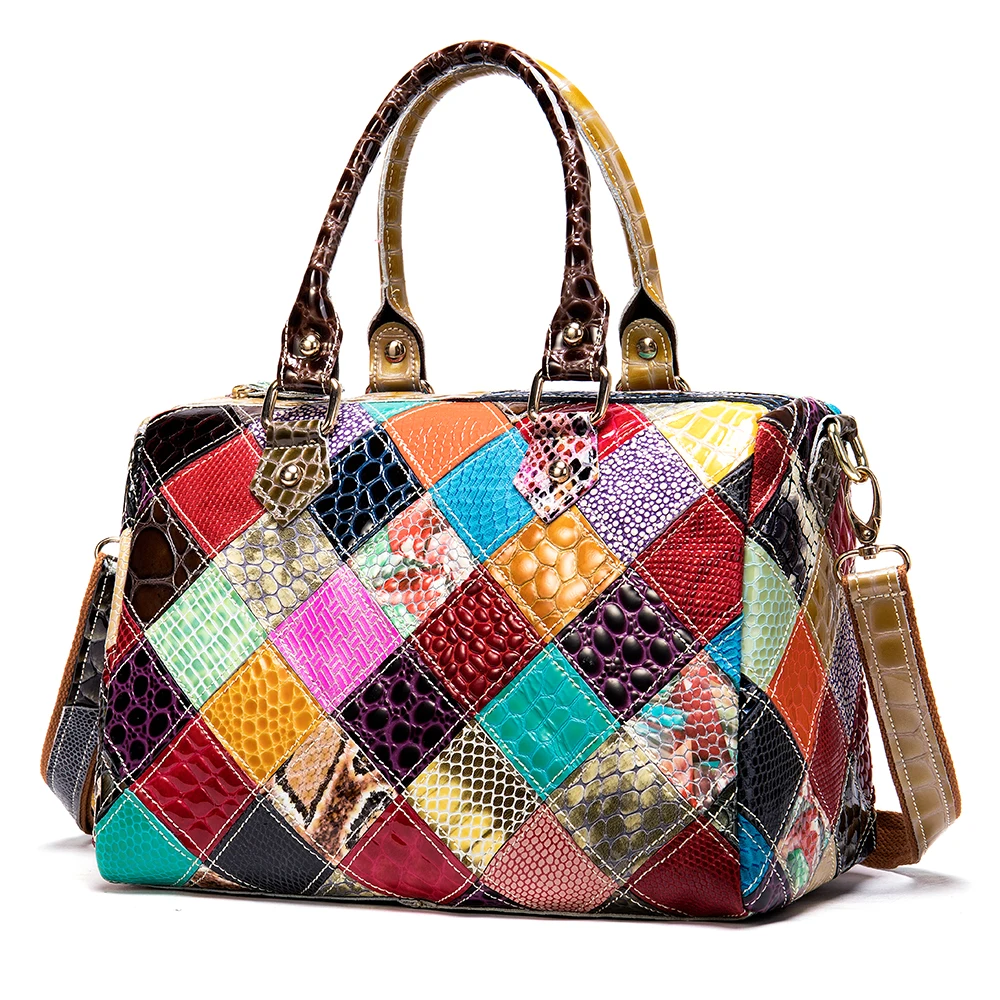 WESTAL China Wholesale Luxury Genuine Leather Handbags Women's Leather Bags Patchwork Top-handle Bags Women's Shoulder Bags
WESTAL China Wholesale Luxury Genuine Leather Handbags Women's Leather Bags Patchwork Top-handle Bags Women's Shoulder Bags