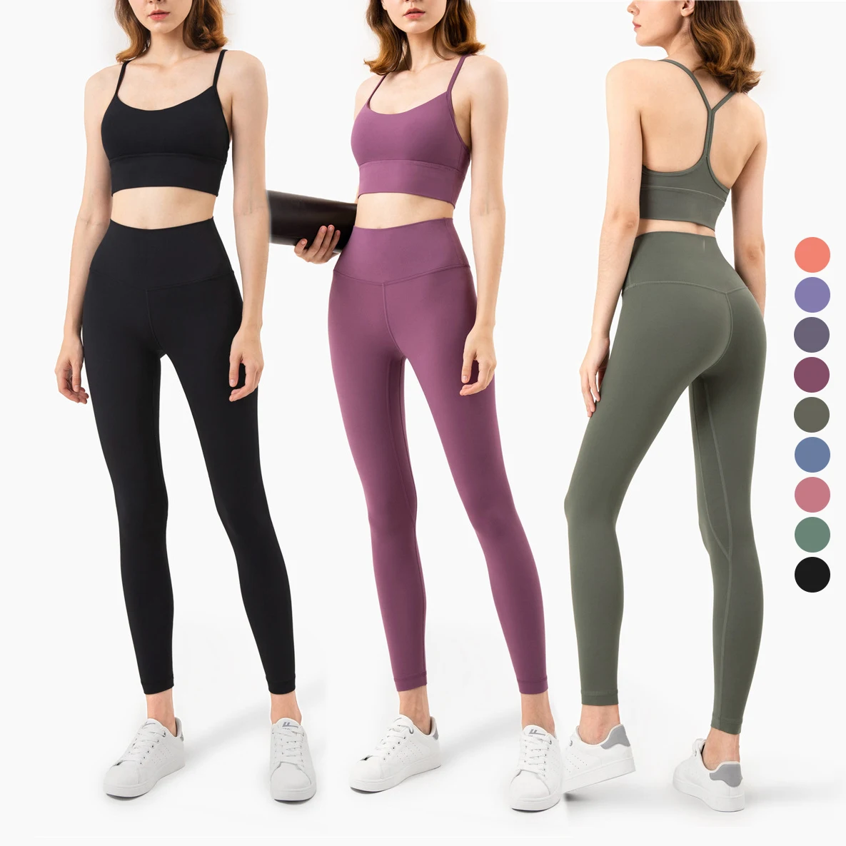 RTS spring summer seamless stretch yoga suit high waisted pantsuit sports suit
RTS spring summer seamless stretch yoga suit high waisted pantsuit sports suit