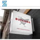 customize led signage wall mounted light box led poster frame in shop and street