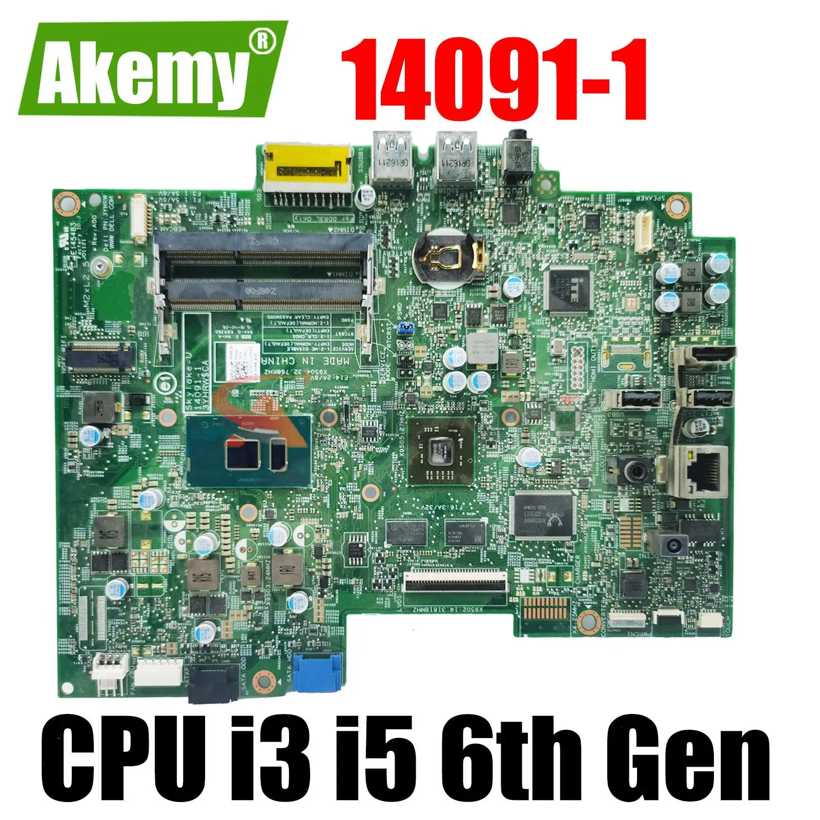 

14091-1 i3-6100U i5-6200U For dell Inspiron AIO 20-3059 / 24-3459 All-in-one Desktop Motherboard CN-0D90HM D90HM Mainboard CY