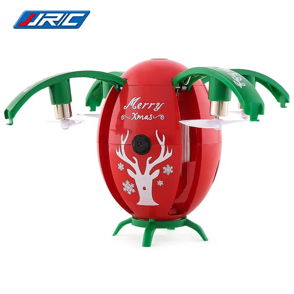 

JJRC H66 Christmas X-mas Egg Drone With HD Camera Wifi FPV Selfie Drone Christmas Toys, Red/green