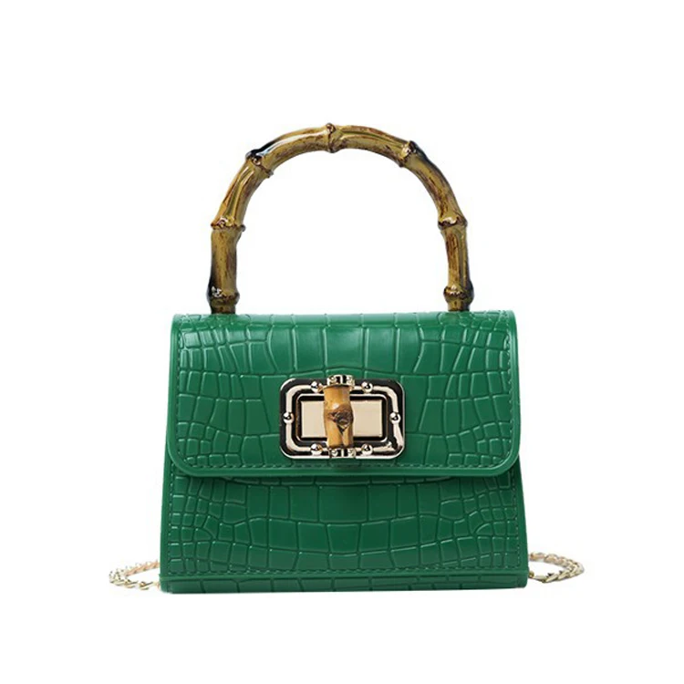 New European and American Ladies Mini Hand Bag fashion crocodile-pattern lock bamboo section women jelly bag
New European and American Ladies Mini Hand Bag fashion crocodile-pattern lock bamboo section women jelly bag