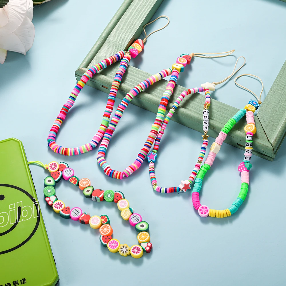 2021 New Mobile Phone Strap Lanyard Colorful Smile Pearl Soft Pottery Rope for Cell Phone Case Hanging Cord for Women
2021 New Mobile Phone Strap Lanyard Colorful Smile Pearl Soft Pottery Rope for Cell Phone Case Hanging Cord for Women