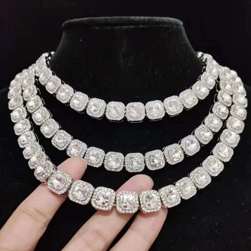 Men Women Hip Hop Chain Necklace 12.5mm Width Square Chain Iced Out Bling Bling HipHop Necklaces Fashion Charm Jewelry
Men Women Hip Hop Chain Necklace 12.5mm Width Square Chain Iced Out Bling Bling HipHop Necklaces Fashion Charm Jewelry