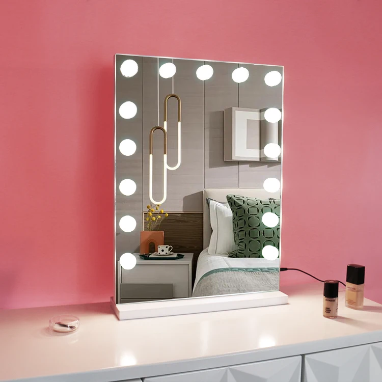 Ladies Salons Equipment Hollywood Espejo Inteligente Coiffeuse Avec Miroir Makeup Mirror With Light, Customized color
Ladies Salons Equipment Hollywood Espejo Inteligente Coiffeuse Avec Miroir Makeup Mirror With Light, Customized color