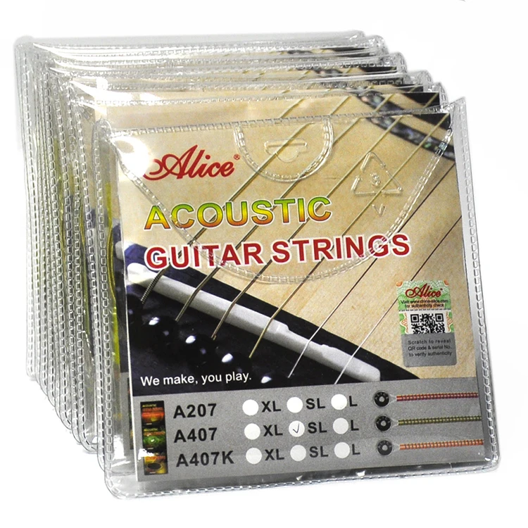 10 Sets/ Box Alice A407 80/20 Bronze Color Acoustic Guitar String with Copper Alloy Winding
10 Sets/ Box Alice A407 80/20 Bronze Color Acoustic Guitar String with Copper Alloy Winding