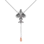 Potter Flowers Long Pendant Souvenir Necklace For Woman