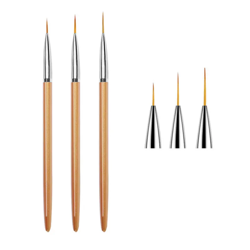 2021 3pcs/set series Hot Selling manicure tool Gold Handle Nail Line Painting Brush for DIY Nail Art
2021 3pcs/set series Hot Selling manicure tool Gold Handle Nail Line Painting Brush for DIY Nail Art
