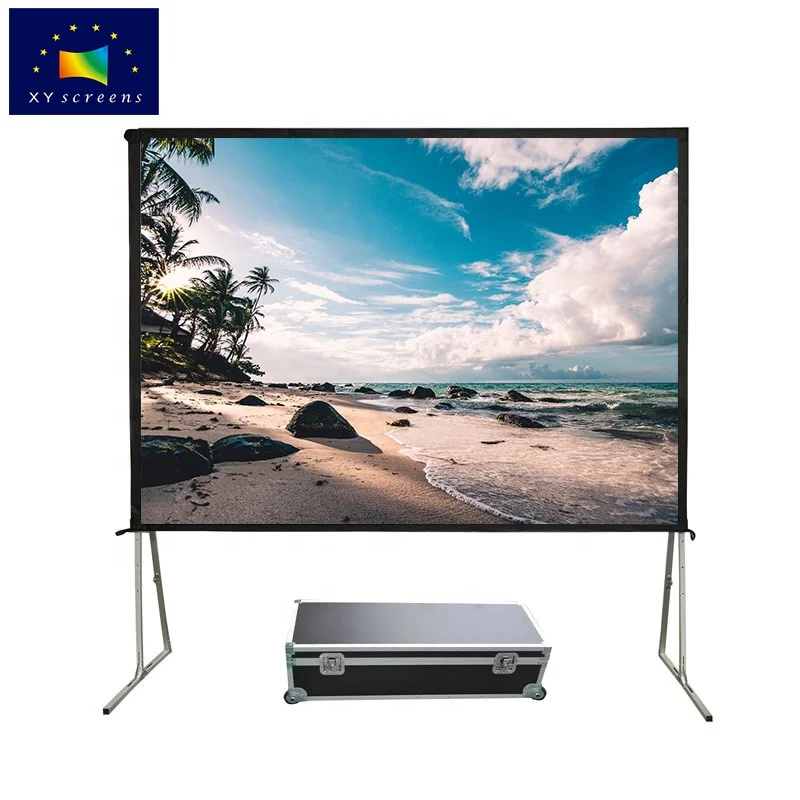 400 inch quick folding portable projector screen for outdoor projection from XY factory, Black white
400 inch quick folding portable projector screen for outdoor projection from XY factory, Black white