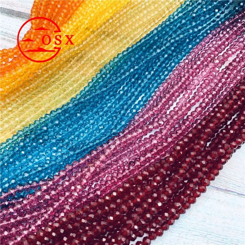Factory Wholesale 40 Colors Available 2x3/3x4/4x6mm Prism Rondelle Beadsnatural Crystal Murano Glass Beadsfor Jewelry Making, Color card
Factory Wholesale 40 Colors Available 2x3/3x4/4x6mm Prism Rondelle Beadsnatural Crystal Murano Glass Beadsfor Jewelry Making, Color card