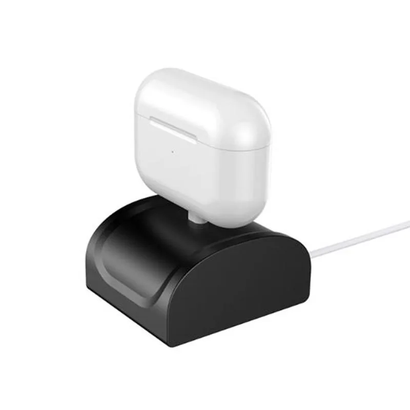 Dustproof, waterproof, non-slip desktop silicone charging base dock charger station for Airpods Pro, Black
Dustproof, waterproof, non-slip desktop silicone charging base dock charger station for Airpods Pro, Black