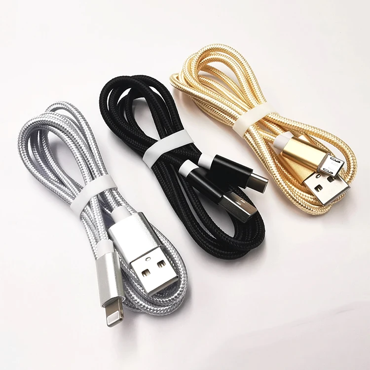 

Amazon 3Ft 1m Phone Charger Core USB C charging data Cable For Apple And Android, Black,gold,silver