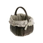 Kingwillow eco-friendly handmade cute kichen hamper willow wicker fruit food storage basket bin