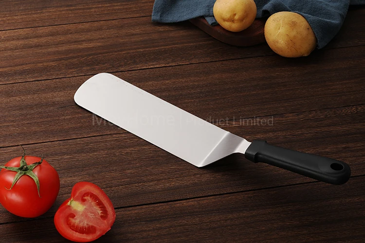 不锈钢比萨抹刀长期角度刮刀烧烤烧烤汉堡包肉调谐器plancha刮刀防锈