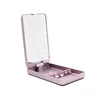 12pcs LED Lights 360 Rotation Foldable Square Cosmetic Mirror Box with Lights for Makeup Brush