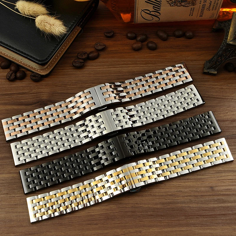 9 Years Factory Factory Supply 7 Beads Metal 304L Stainless Steel Watch Band, Siliver, black, mix gold, mix rose, 4 colors
9 Years Factory Factory Supply 7 Beads Metal 304L Stainless Steel Watch Band, Siliver, black, mix gold, mix rose, 4 colors