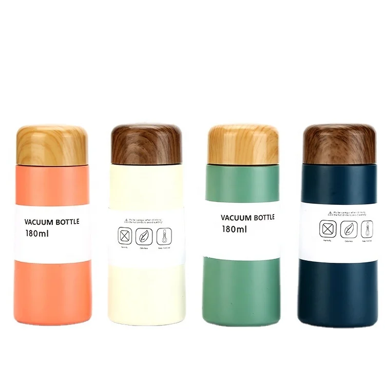 180ml 316 Stainless Steel Delicate Thermos Water Cup Mini Cute Wood Grain Portable Pocket Thermos Cup Mug, Customized color
180ml 316 Stainless Steel Delicate Thermos Water Cup Mini Cute Wood Grain Portable Pocket Thermos Cup Mug, Customized color