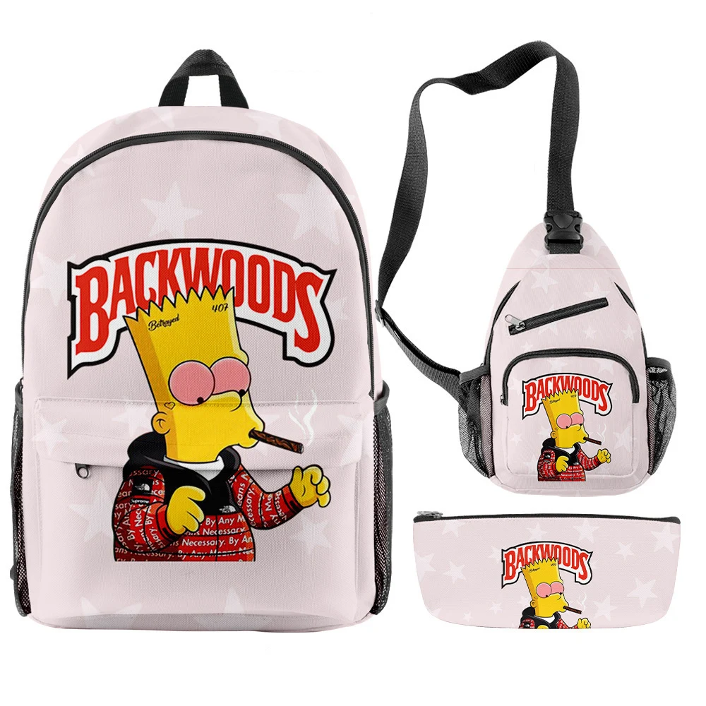 Fast Shipping 3 Pieces Set Backwoods Backpack Men Women Cartoon Custom Backwoods Shoulder Bags
Fast Shipping 3 Pieces Set Backwoods Backpack Men Women Cartoon Custom Backwoods Shoulder Bags