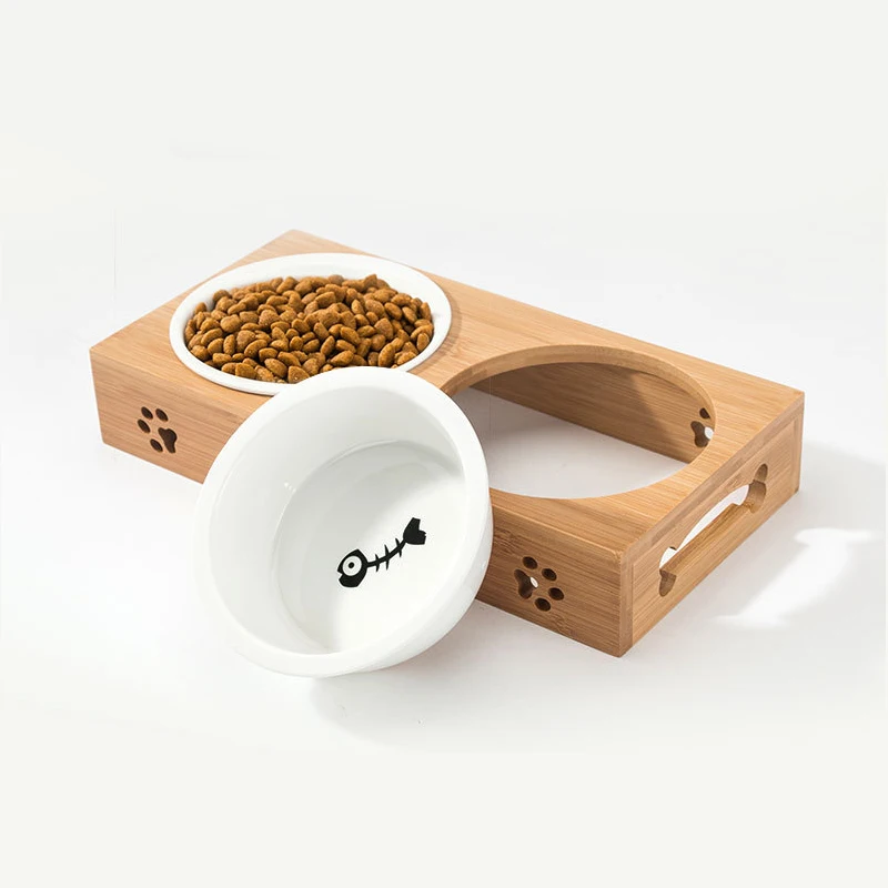 Linu amazon hot selling 2020 Pet supplies bamboo stand customize matte color ceramic cat dog bowl for food , water, White bowl
Linu amazon hot selling 2020 Pet supplies bamboo stand customize matte color ceramic cat dog bowl for food , water, White bowl
