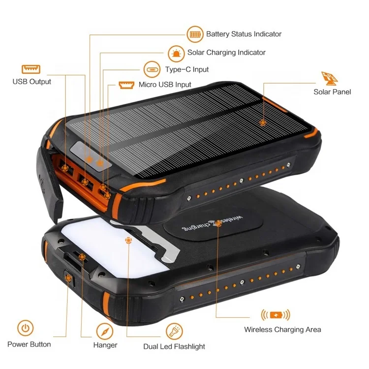 2020 Trending Products Battery Solar Energy Usge Big Capacity 26800mAh Portable Outdoor Power Bank, Black, orange, blue
2020 Trending Products Battery Solar Energy Usge Big Capacity 26800mAh Portable Outdoor Power Bank, Black, orange, blue