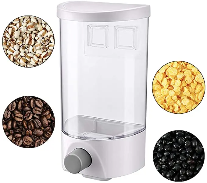 Whole Grains Rice Bucket Rice Storage Tank Pressed Out Rice, Wall-Mounted Dry Food Dispenser Set Whole Grains Storage Box, Transparent
Whole Grains Rice Bucket Rice Storage Tank Pressed Out Rice, Wall-Mounted Dry Food Dispenser Set Whole Grains Storage Box, Transparent