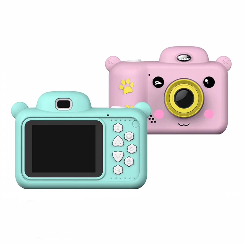 Cartoon Bear Design 2.4 Inch HD Screen Baby Children Digital Camera 1080p Mini Video Toy Kids Photo Camera, Green pink
Cartoon Bear Design 2.4 Inch HD Screen Baby Children Digital Camera 1080p Mini Video Toy Kids Photo Camera, Green pink