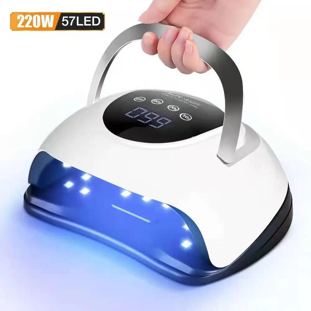 Jinyi High Quality SUNX9 MAX 220w UV 57PCS Led Uv Nail Led Lamp For Gel Nails Polish, Purple/silver
Jinyi High Quality SUNX9 MAX 220w UV 57PCS Led Uv Nail Led Lamp For Gel Nails Polish, Purple/silver