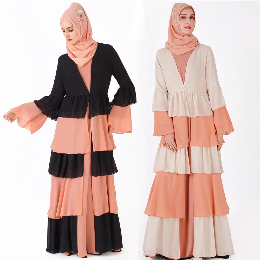YSMARKET Ladies Muslim Black Cardigan Long Dress Elegant Vestidos Sexy Party Layered Dress Women Spring Autumn Clothes E9210, Can be customized
YSMARKET Ladies Muslim Black Cardigan Long Dress Elegant Vestidos Sexy Party Layered Dress Women Spring Autumn Clothes E9210, Can be customized