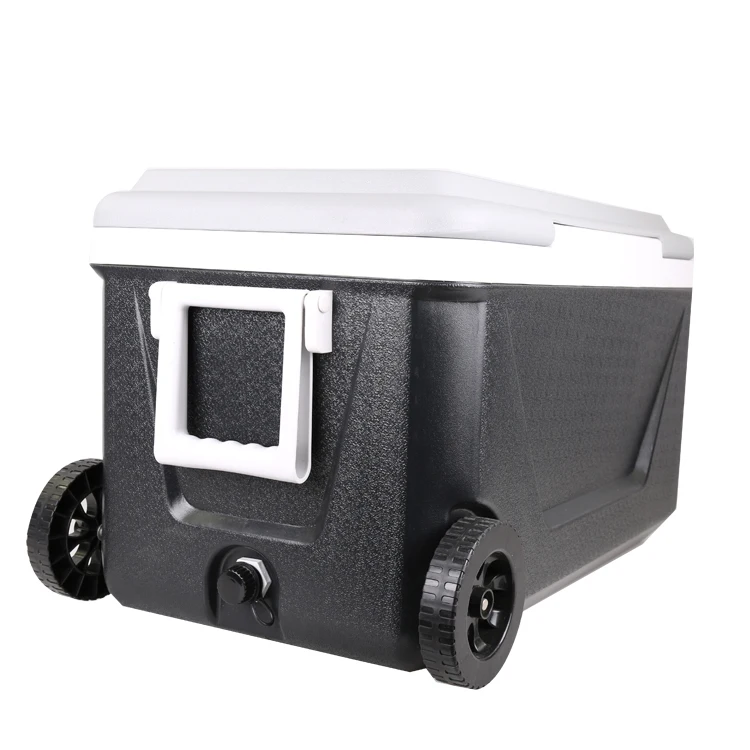 Wholesale Customized Color and Logo 45L Outdoor Ice Box Long term insulated Pu form cooler box with wheel
Wholesale Customized Color and Logo 45L Outdoor Ice Box Long term insulated Pu form cooler box with wheel