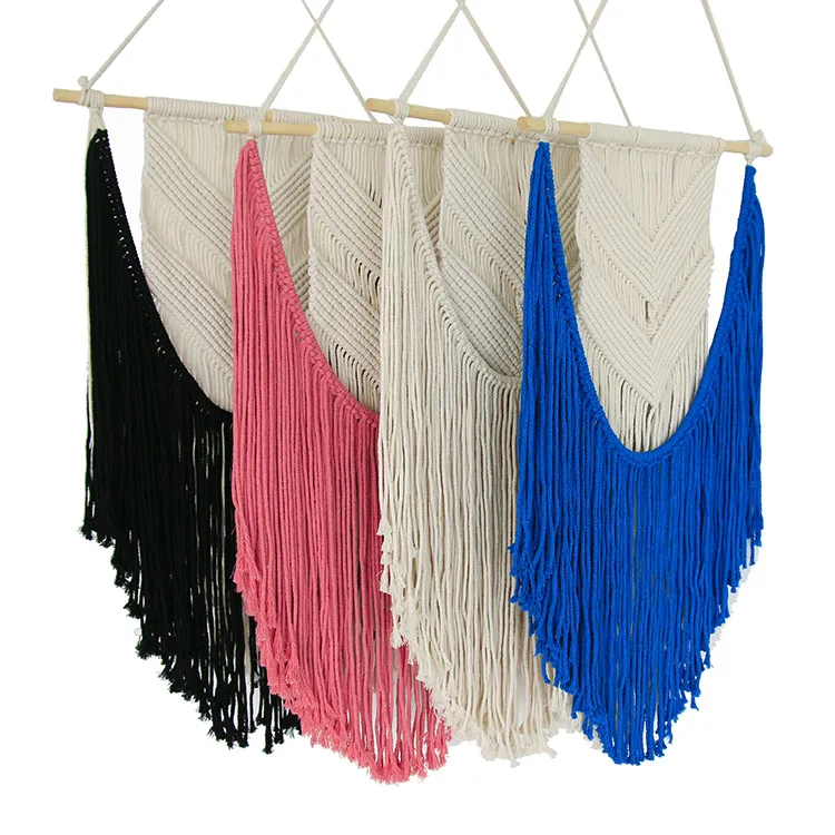 Macrame Woven Wall Hanging Boho Home Handmade Macrame Wall Hanging Chic Bohemian Geometric Art Home Decor, Black blue white green pink or customized
Macrame Woven Wall Hanging Boho Home Handmade Macrame Wall Hanging Chic Bohemian Geometric Art Home Decor, Black blue white green pink or customized