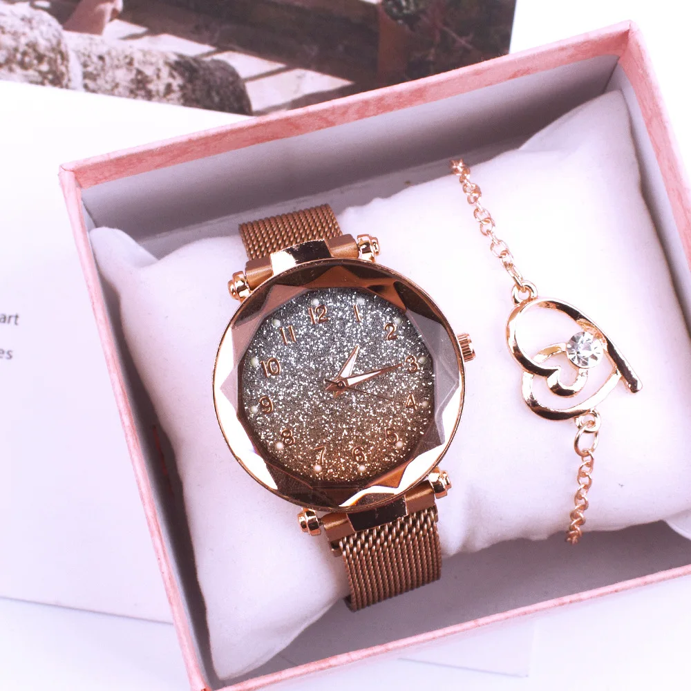 Luminous Ladies Watches Bracelet Set Magnetic Starry Sky Clock Luxury Women Watches Fashion Diamond Female Quartz Wristwatches
Luminous Ladies Watches Bracelet Set Magnetic Starry Sky Clock Luxury Women Watches Fashion Diamond Female Quartz Wristwatches