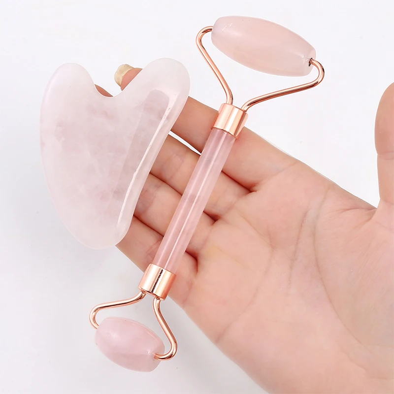 Customized natural rose quartz facial massage jade roller set face jade roller gua sha for natural massager, Pink rose quartz/green
Customized natural rose quartz facial massage jade roller set face jade roller gua sha for natural massager, Pink rose quartz/green