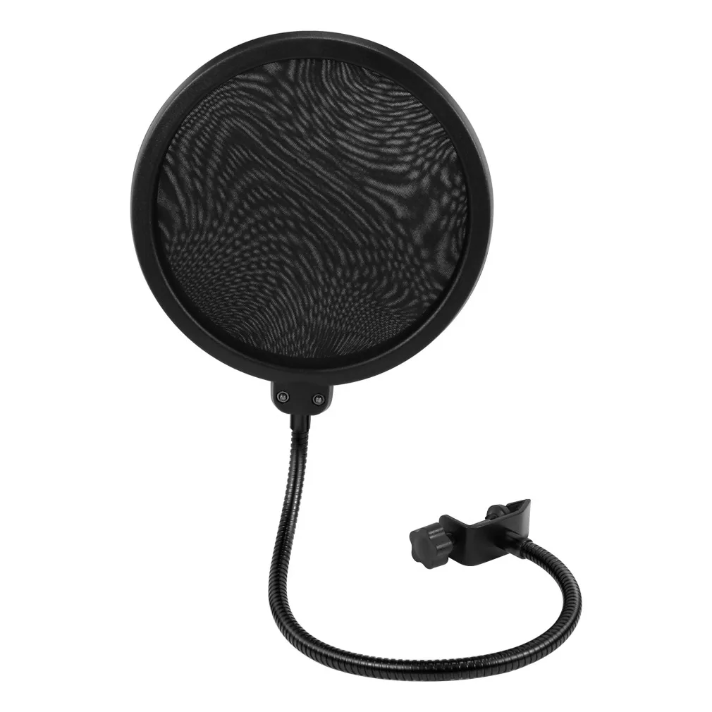 AGS-F03 Free sample Pop Filter Microphone for Bm 800 6 Inch Dual Layer Pop Wind Screen with Flexible Clip, Black
AGS-F03 Free sample Pop Filter Microphone for Bm 800 6 Inch Dual Layer Pop Wind Screen with Flexible Clip, Black