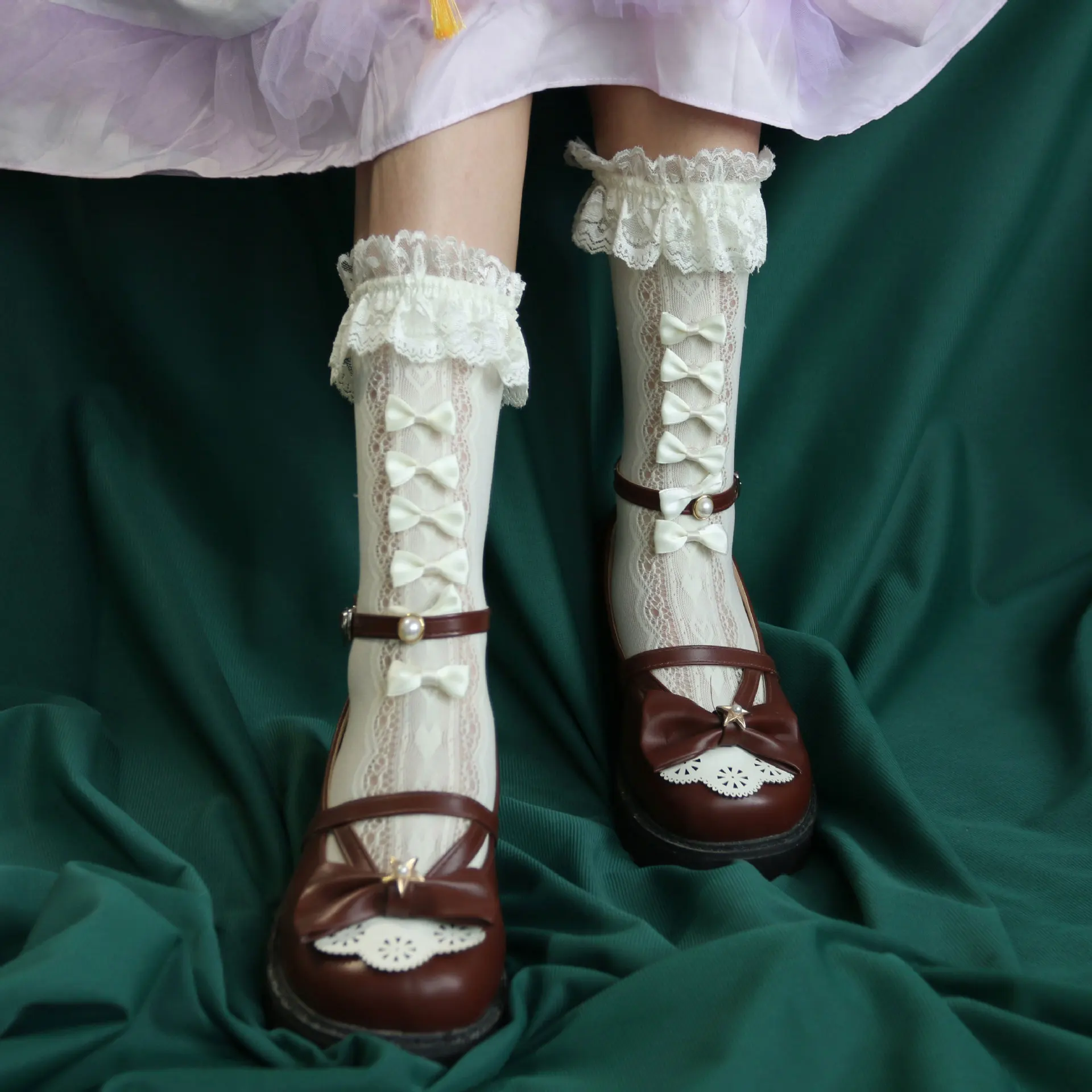Designer Luxury Socks Custom Women Sexy Bow Cute Socks Lace Bowknot Stockings Women Ankle Socks Silk Stockings
Designer Luxury Socks Custom Women Sexy Bow Cute Socks Lace Bowknot Stockings Women Ankle Socks Silk Stockings