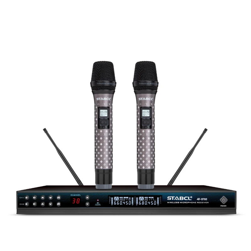 St-9760 high - grade intelligent mute KTV wireless microphone, automatic mute function, anti - noise
St-9760 high - grade intelligent mute KTV wireless microphone, automatic mute function, anti - noise