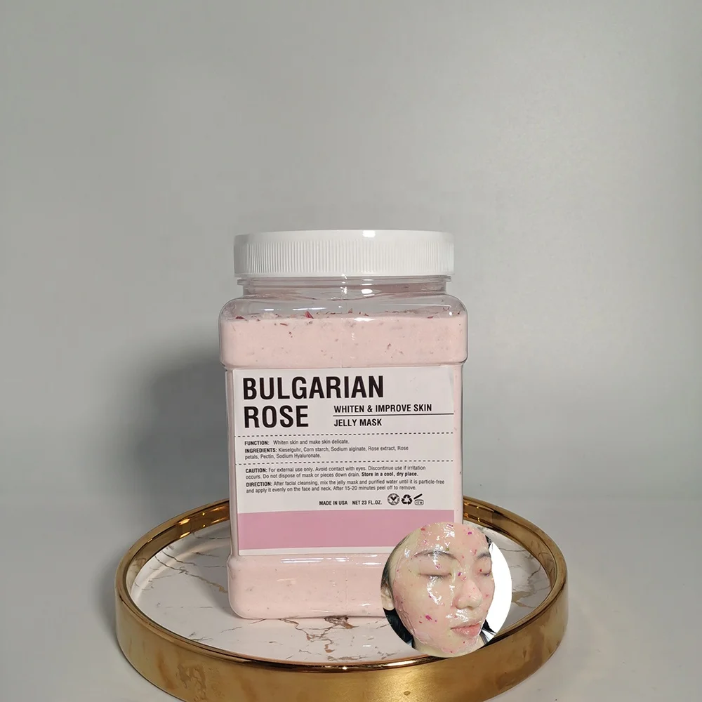 OEM Natural Skincare Cosmetics Rose Extract Rose Hydrojelly Mask Whitening Brightening Jelly Mask Powder
OEM Natural Skincare Cosmetics Rose Extract Rose Hydrojelly Mask Whitening Brightening Jelly Mask Powder