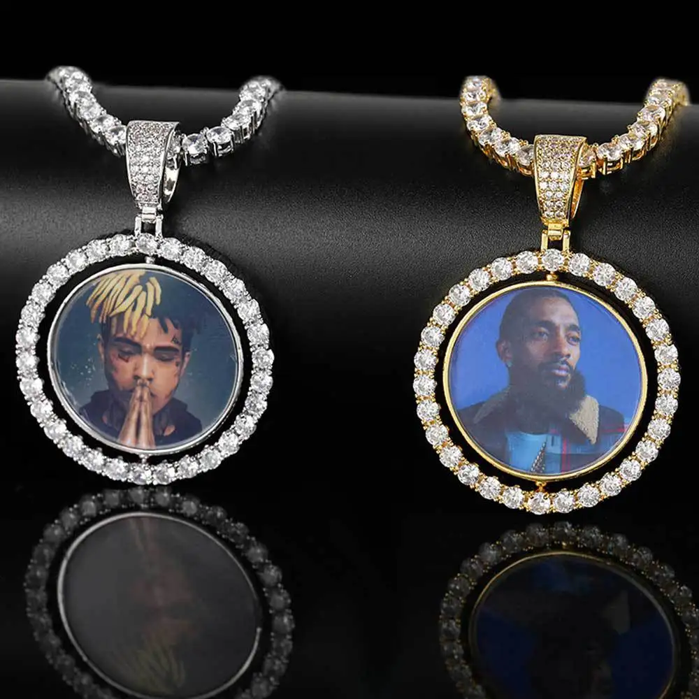 European Punk Real Gold Plated Cubic Zirconia Custom Picture Necklaces Hip Hops Full Diamond Memory Necklaces
European Punk Real Gold Plated Cubic Zirconia Custom Picture Necklaces Hip Hops Full Diamond Memory Necklaces