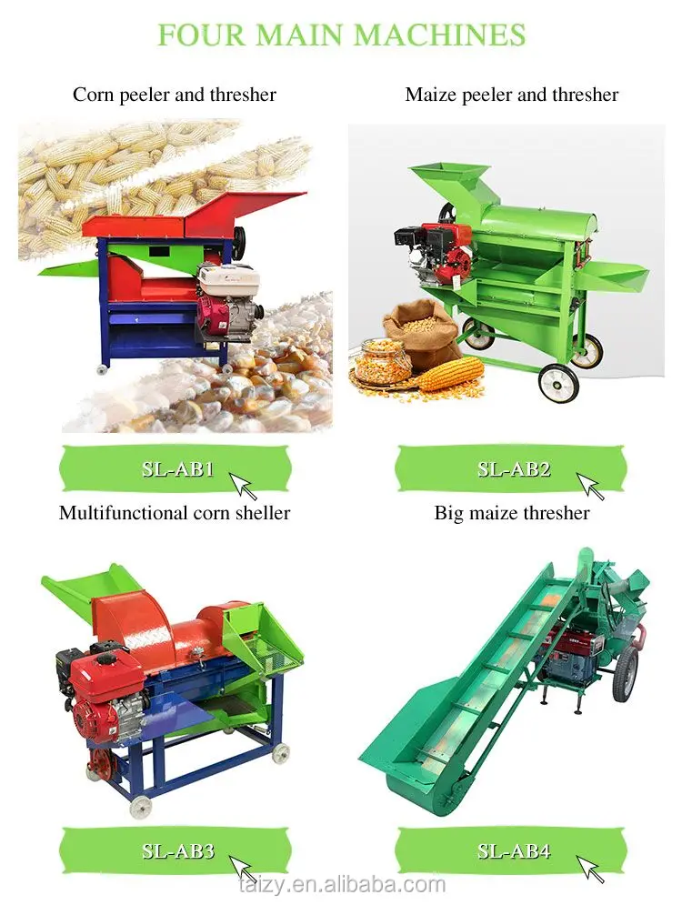 corn shelling machine maize peeler and thresher petrol corn sheller machine