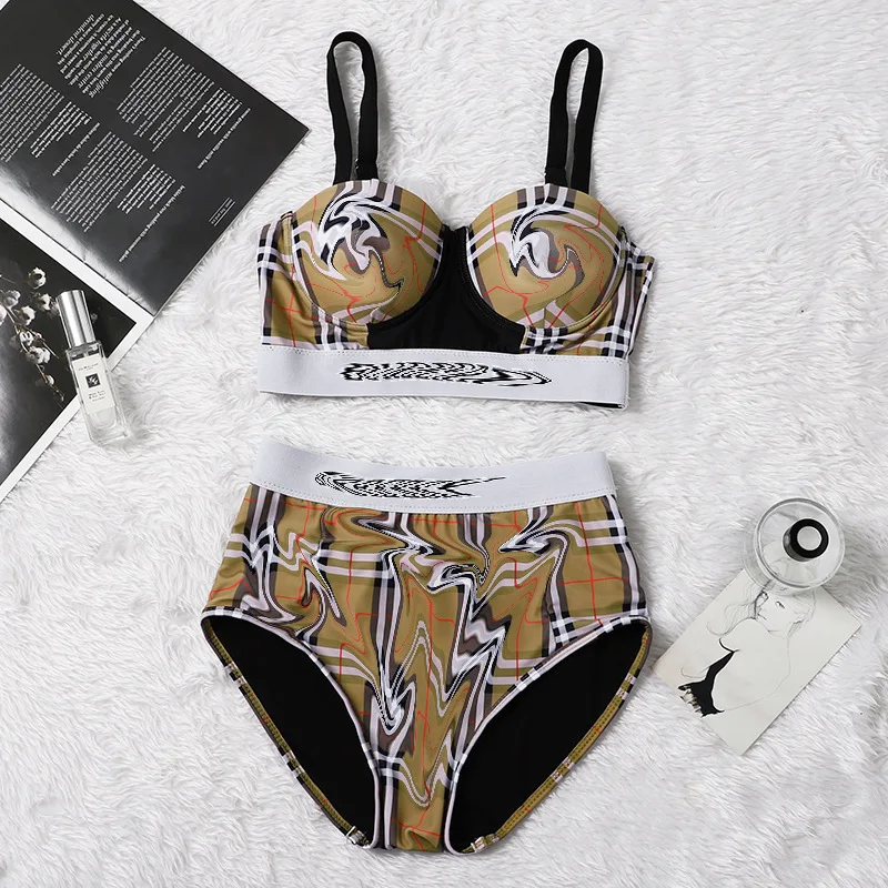 High waist swimwear fashion designer 2 piece bathing suit woman swimwear bikini swim suit set, As the picture
High waist swimwear fashion designer 2 piece bathing suit woman swimwear bikini swim suit set, As the picture