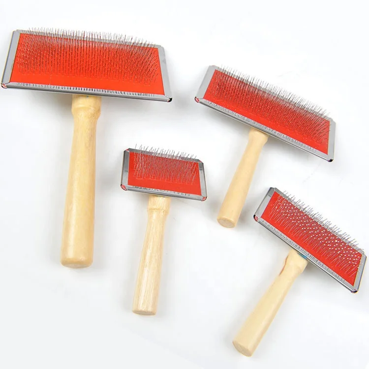 L Size Animal Hair Fur Grooming Cleaning Removing Slicker Brush stainless steel wooden handle cat and dog Pet brush
L Size Animal Hair Fur Grooming Cleaning Removing Slicker Brush stainless steel wooden handle cat and dog Pet brush